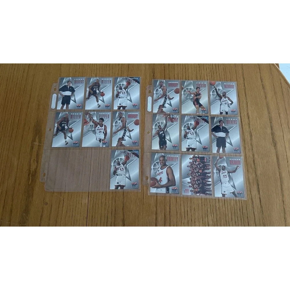 ‘95-96 Hoops Slamland Insert lot & Grant Hill Shaquille O’Neal Star 95 Cards